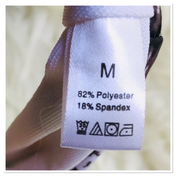 Pretty Garden Leopard Print Bikini Swimsuit Set Cheeky Bottoms Size Medium - Picture 7 of 9